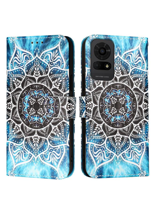 erorex Case For TCL 50 LE 5G Colored Drawing Pattern Plain Weave Leather Phone Case  - Image 2