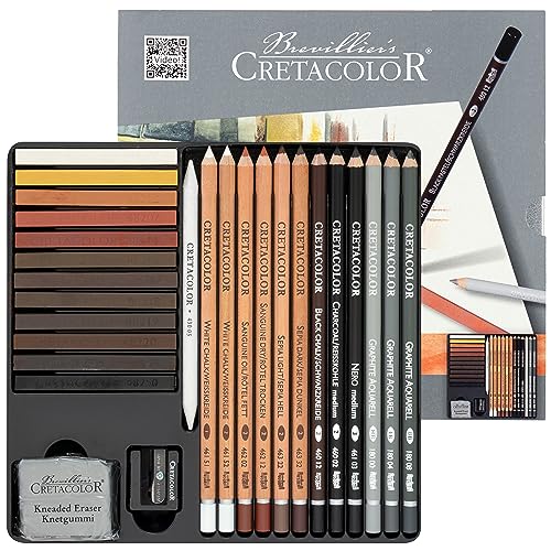 CRETACOLOR Creativo Tin Drawing 27-Piece Set - Image 1