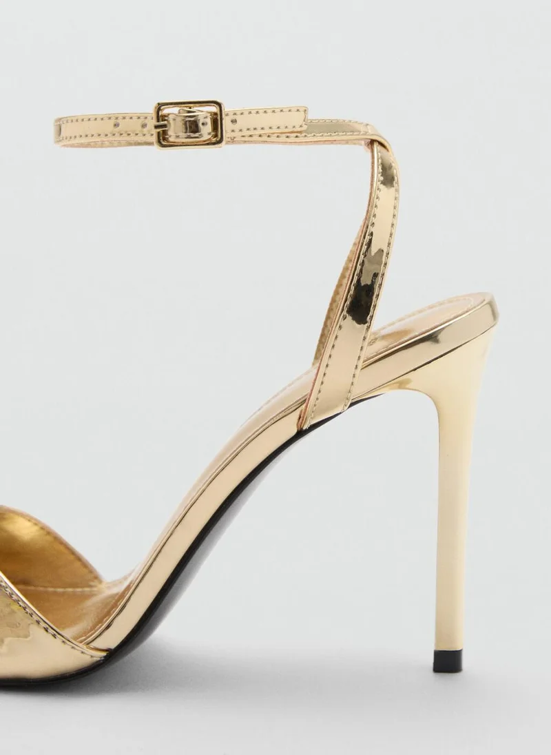 MANGO Strappy Heeled Sandals