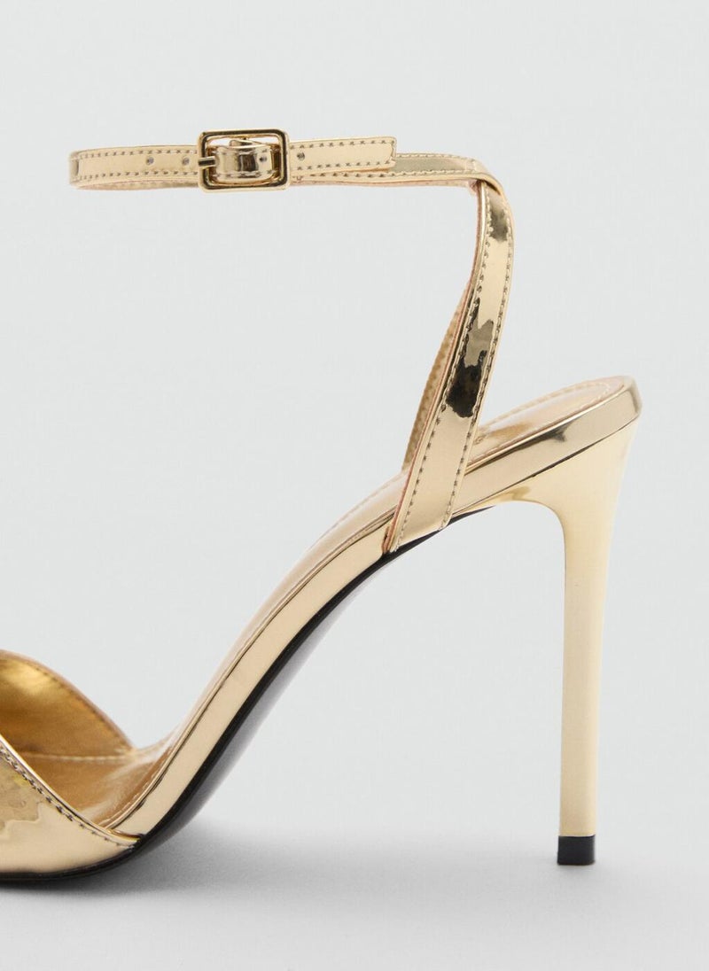 MANGO - Strappy Heeled Sandals - Image 1