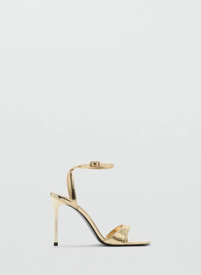 MANGO Strappy Heeled Sandals