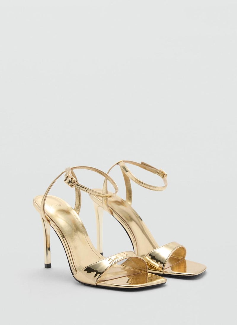 MANGO - Strappy Heeled Sandals - Image 1