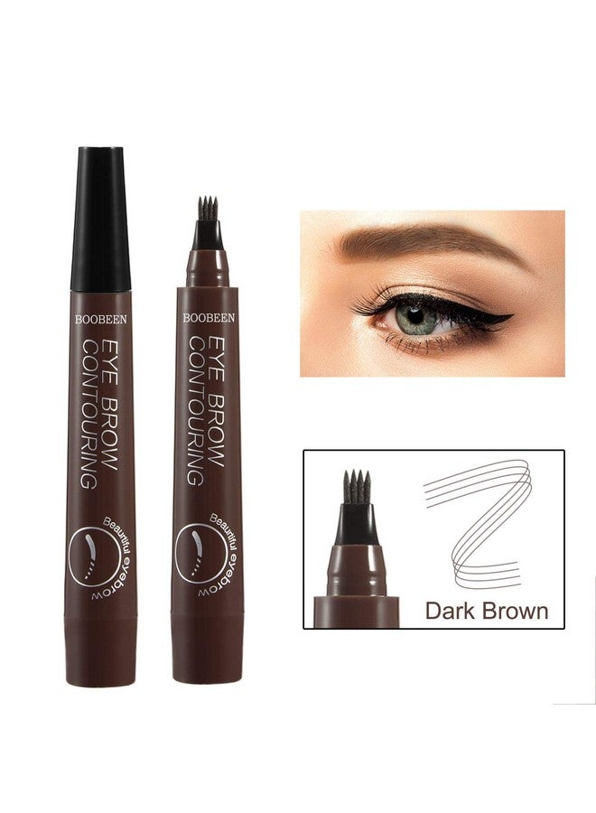 Boobeen Waterproof Eyebrow Pen Microblading Eyebrow Pencil With A Microfork Tip Applicator Creates Natural Looking Brows Makeup Effortlessly - Image 4