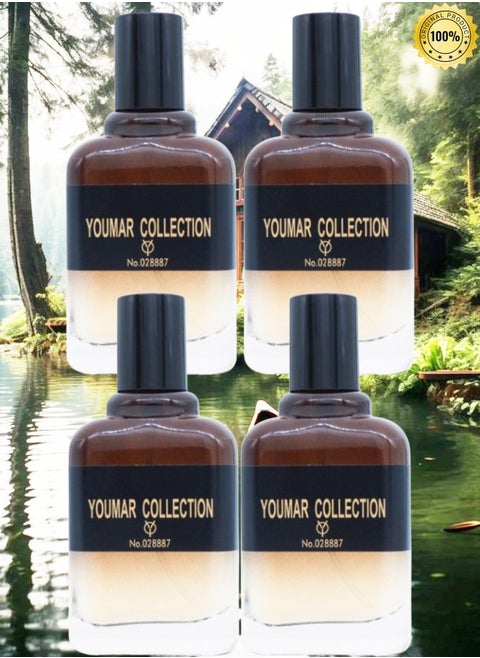 4 Pieces Youmar Collection Gentleman Number 028887 Perfume EDC 25ML
