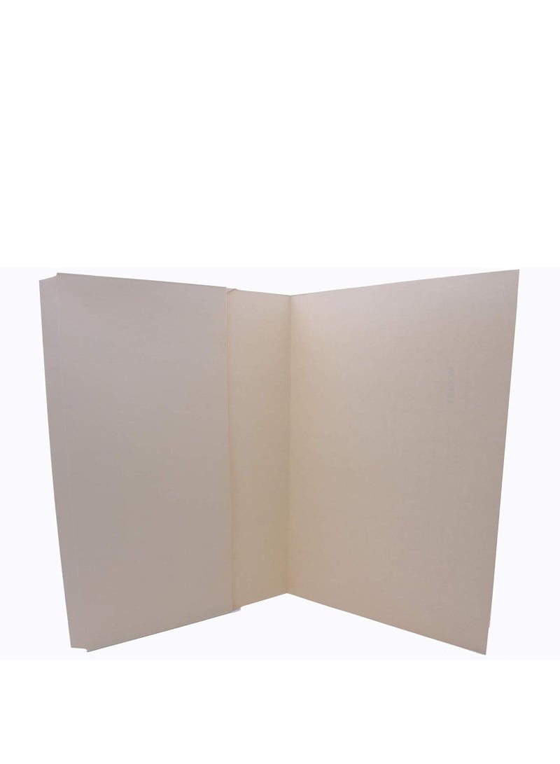 MODEST DOCUMENT WALLET FOLDER FULL FLAP/COVER F4 300GSM BUFF MS335-50 PCS - Image 2