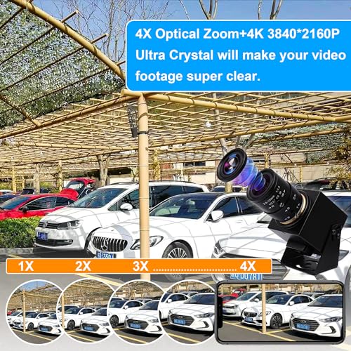 ELP 4K HDMI USB Camera - 2.8-12mm 4X Zoom Webcam With Manual Adjustment for Computer, TV, Projector, Monitor - Image 5