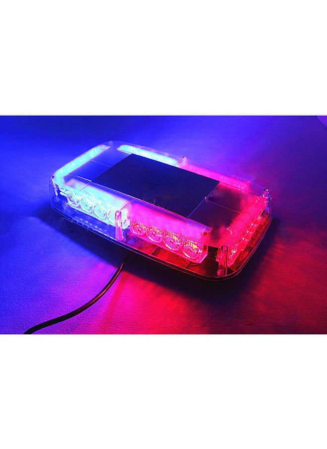 Generic - 12v Car Roof Led Strobe Lights Bar Police Emergency Warning Fireman Flash Led Police Lights  red and blue - Image 1