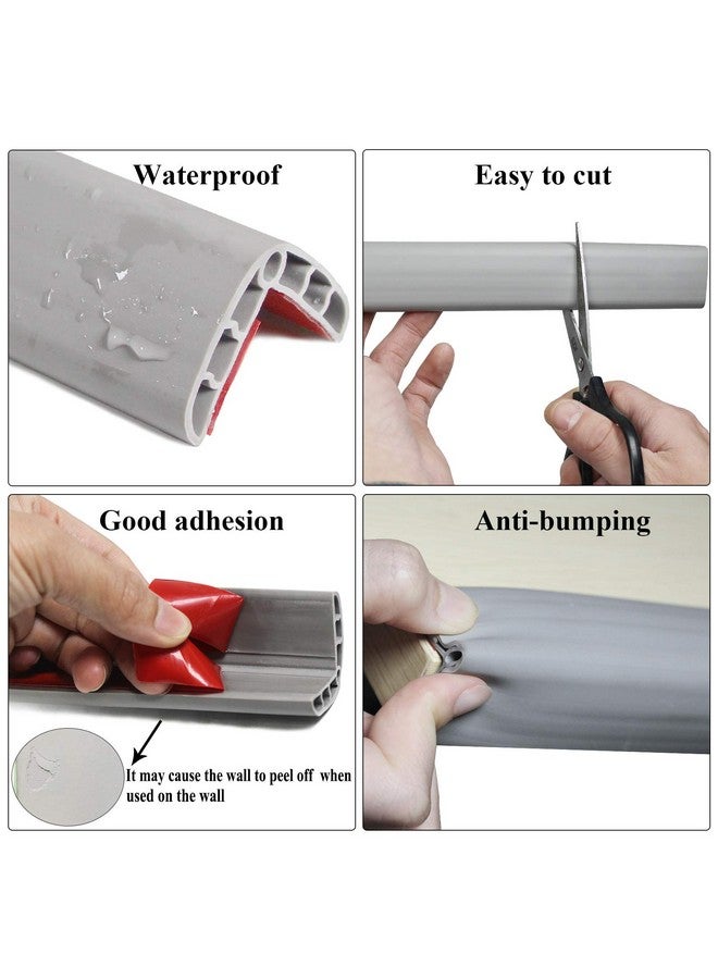 cakuuma LEWINO Stair Edge Protector Edge Bumper Guard Stair Proofing Table Edge Protector for Garage, Cabinet, Fireplace 5.3ft (15.7in*4pcs) - Image 3