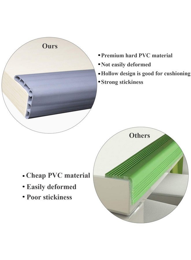 cakuuma LEWINO Stair Edge Protector Edge Bumper Guard Stair Proofing Table Edge Protector for Garage, Cabinet, Fireplace 5.3ft (15.7in*4pcs) - Image 4