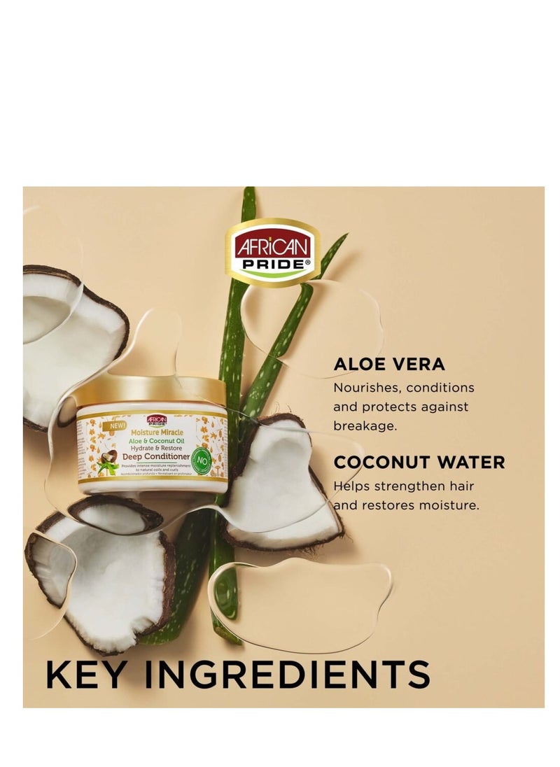 African Pride African Pride Moisture Miracle Aloe & Coconut oil deep conditioner  - Image 3