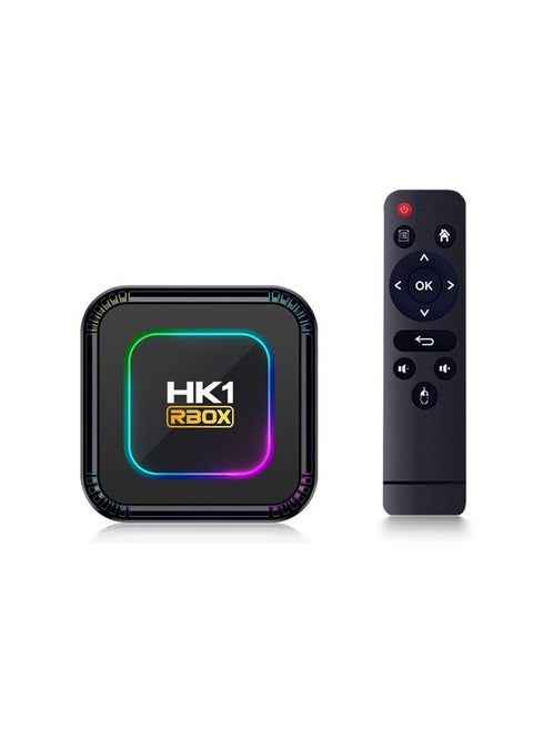 HK1 RBOX K8 8K Android 13.0 Smart TV Box with Remote Control, 4GB+32GB, RK3528 Quad-Core(UK Plug)