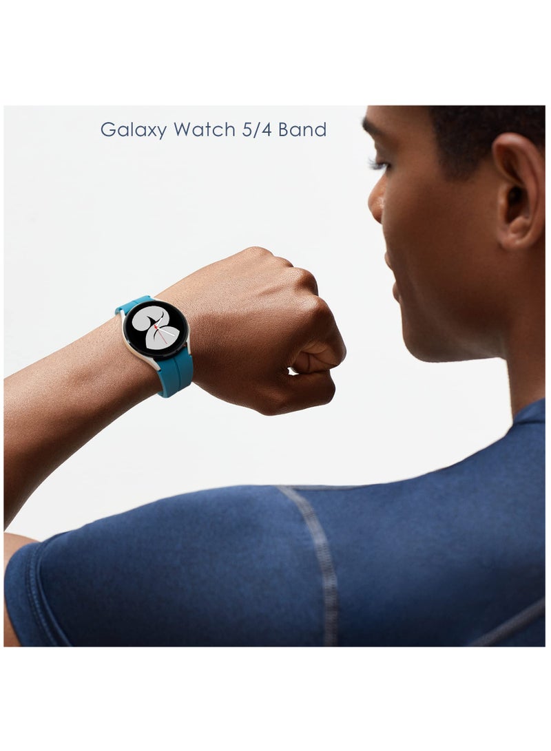 SOLARAE 5-Pack No Gap Silicone Replacement Bands with Colorful Buckles for Samsung Galaxy Watch 5/5 Pro 45mm, Galaxy Watch 4 40mm/44mm, and Galaxy Watch 4 Classic 42mm/46mm. - Image 5