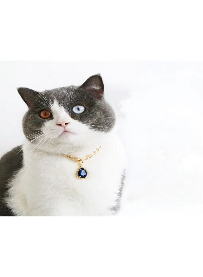 Generic Crystal Pendant Cat Collar Princess Birthday Party Necklace Pet Accessories - Image 1