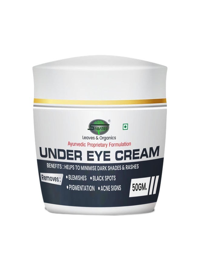 SABATES Under Eye Cream l Reduce Dark Circles l Anti Ageing Reduces Puffiness & Fine Lines | Brightens Under Eye Area, Dark Circle Cream (Zero Side | Effetcs) - Image 1