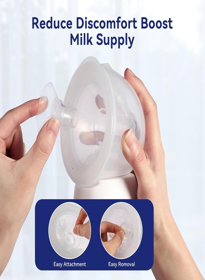 GOTOCUT Flange Inserts 18mm 4PCS Compatible with Elvie Medela Willow go Bellababy Spectra 24mm Flange/Shields Wearable Breast Pump, Reduce Nipple Tunnel Size, Pump Parts Replace - Image 5