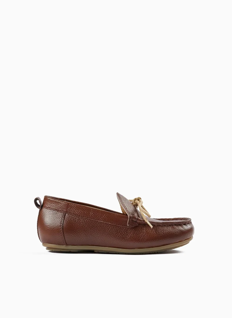Zippy Zippy Leather Deck Shoes For Boys