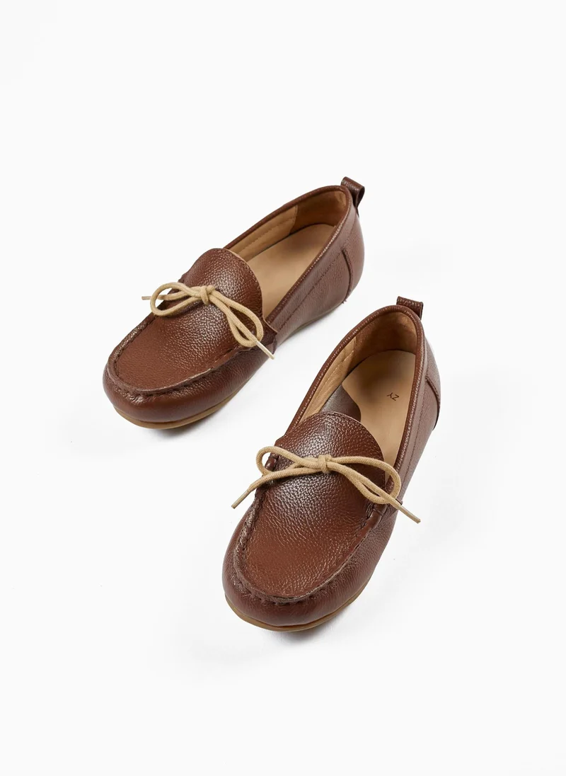 Zippy Zippy Leather Deck Shoes For Boys