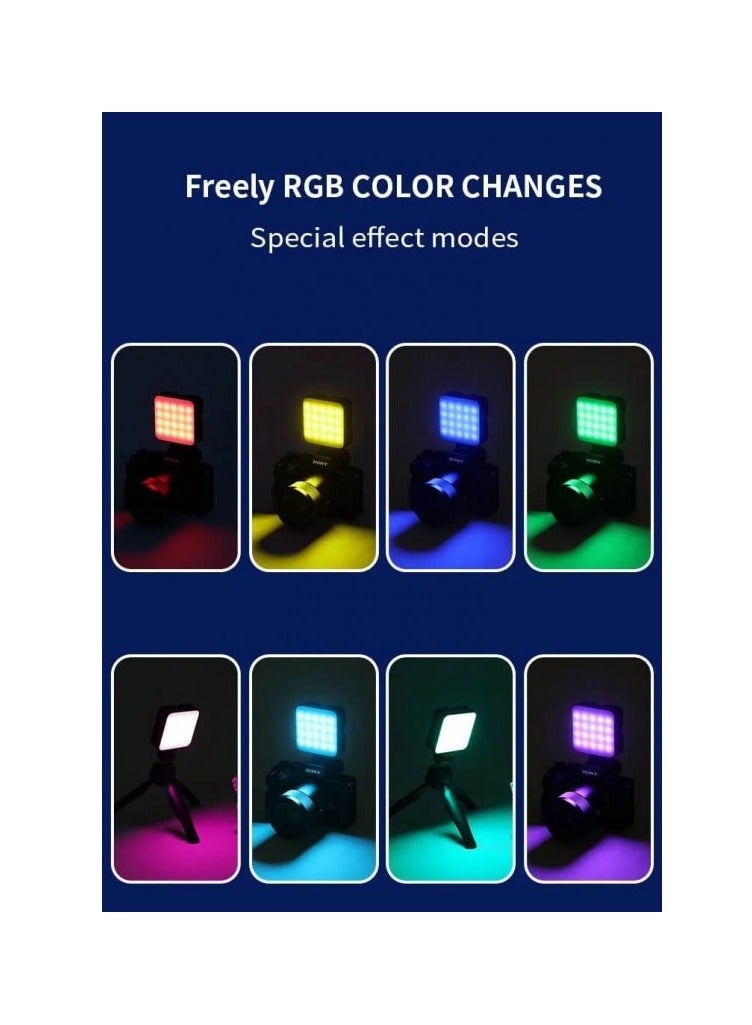 جيه ماري مصباح فيديو صغير محمول بتقنية RGB من Jmary FM-69RGB، مناسب للكاميرا - Image 2