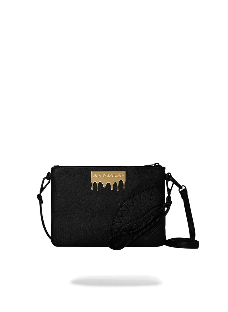SPRAYGROUND GOLD BRICK LUXE CROSSOVER CLUTCH