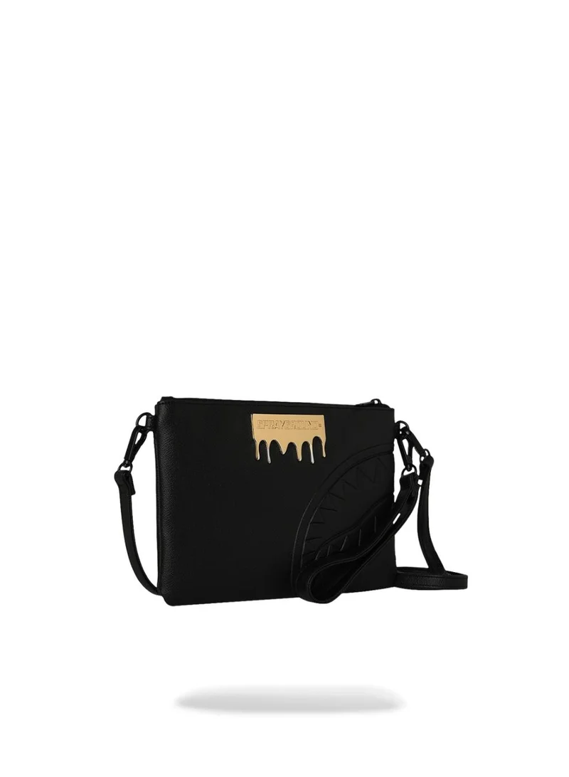 SPRAYGROUND GOLD BRICK LUXE CROSSOVER CLUTCH