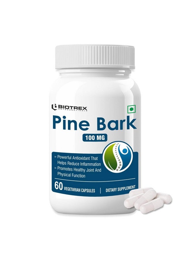 Biotrex Nutraceuticals Biotrex Pine Bark 100mg A Powerfull Antioxidant Supplement - 60 Capsules - Image 1