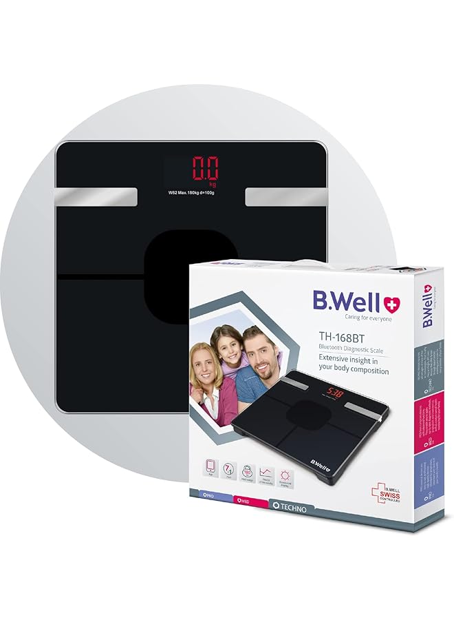 B.Well TH-168 Bluetooth Diagnostic Electronic Personal Weighing Scale - Image 1