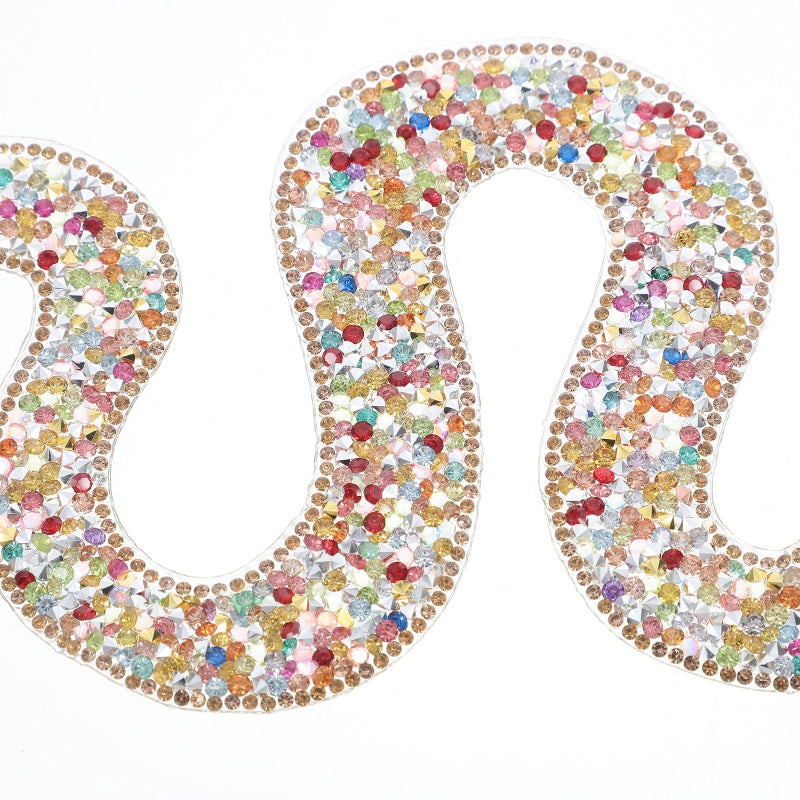 Iron On Sequin Snake Rhinestone Applique Patch For DIY Clothing Bags And Shoes - Image 4