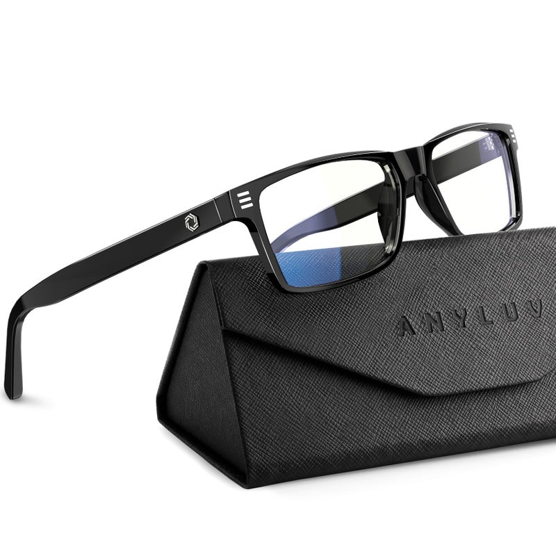ANYLUV Blue Light Glasses for Men Women Lightweight Stylish Blue Light Blocking Glasses Eye Strain Relief Eye Protection