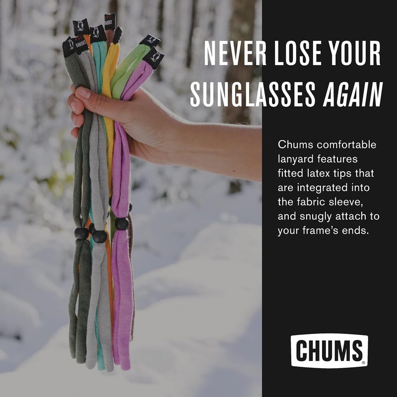 CHUMS Original Cotton Safety Eyewear Retaine-Unisex Keeper for Sunglasses-Adjustable Fit & Made in USA (Standard-End Size) - Image 1