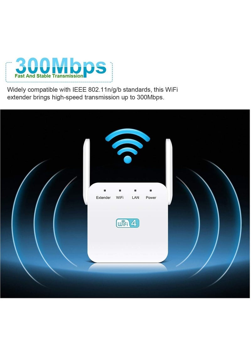 Arabest - WiFi Extender Booster 300Mbps, Wifi Booster WiFi Extender 2.4GHz Wifi Booster Range Extender with 1 LAN Port, Support Repeater/Router/AP Mode, T-FD01 - Image 1