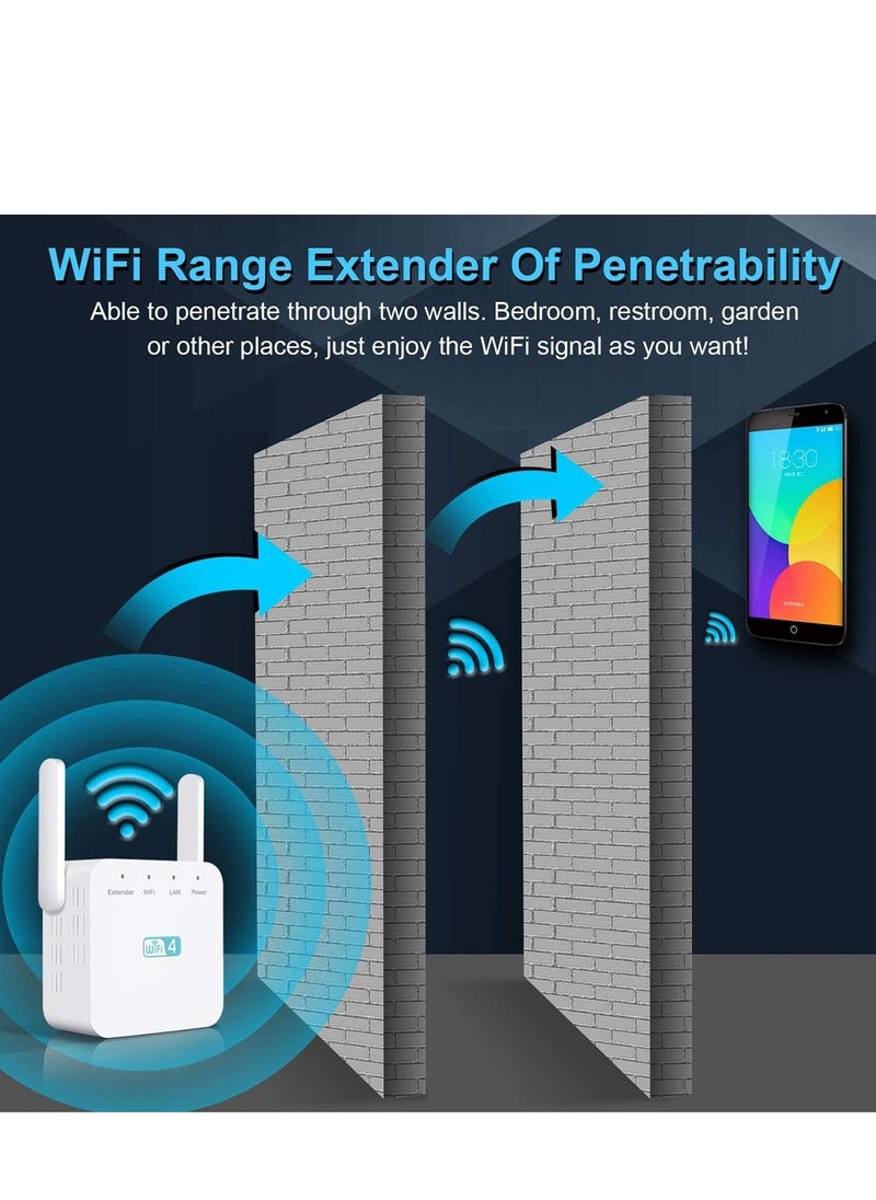 Arabest - WiFi Extender Booster 300Mbps, Wifi Booster WiFi Extender 2.4GHz Wifi Booster Range Extender with 1 LAN Port, Support Repeater/Router/AP Mode, T-FD01 - Image 1