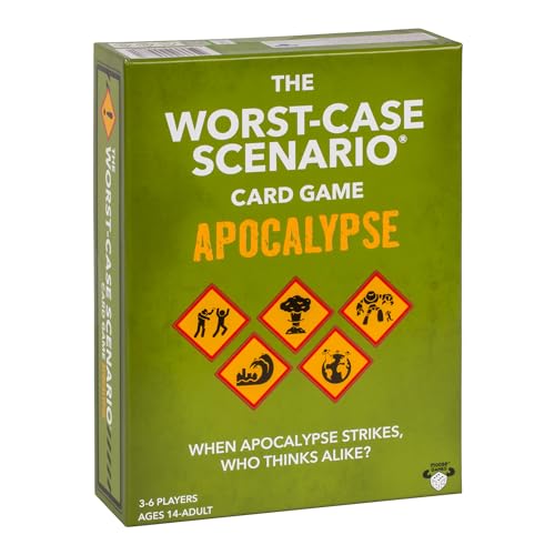 MOOSE GAMES The Worst-Case Scenario Card Game Apocalypse | Match How Players Rank Five Apocalyptic Scenarios from Bad to Worst | Score Points and Win! for Ages 14 to Adult for 3 to 6 Players - Image 1