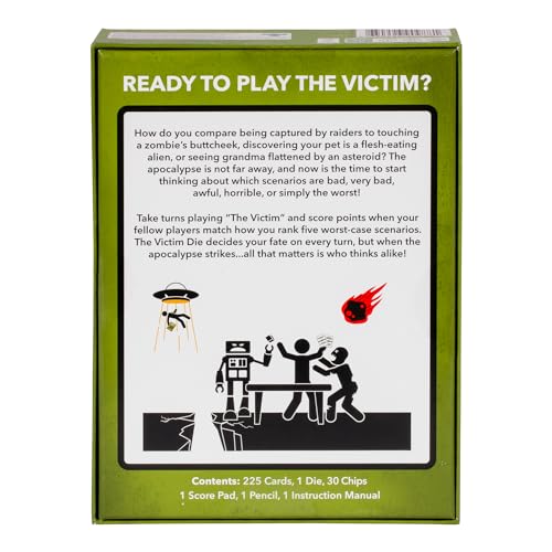 MOOSE GAMES The Worst-Case Scenario Card Game Apocalypse | Match How Players Rank Five Apocalyptic Scenarios from Bad to Worst | Score Points and Win! for Ages 14 to Adult for 3 to 6 Players - Image 2