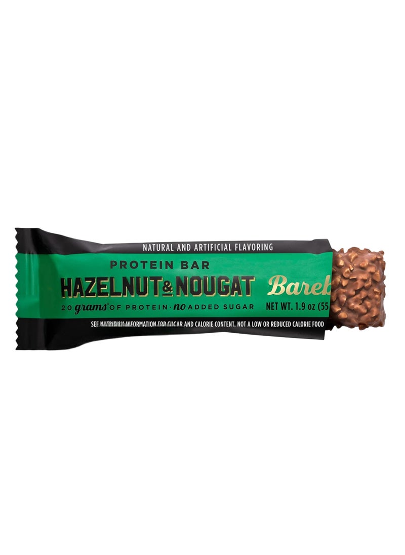 Barebells Hazelnut & Nougat Protein Bar 55g (20g Protein) - Image 1