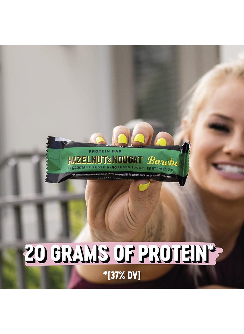Barebells Hazelnut & Nougat Protein Bar 55g (20g Protein) - Image 3