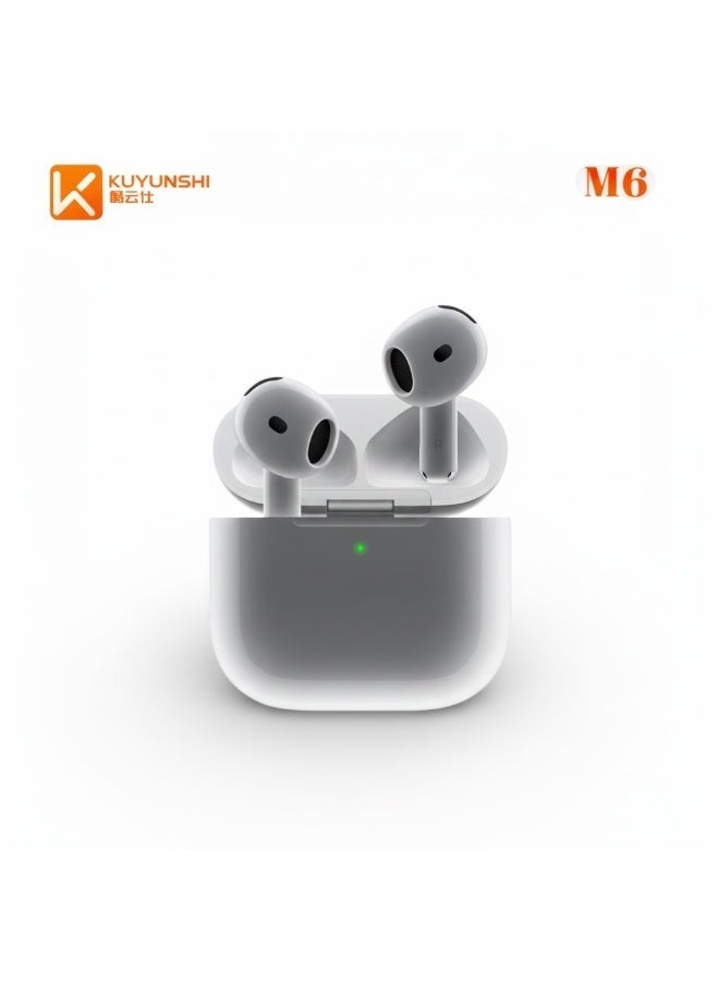 كويونشي Kuyunshi Headphones With Charging Case That Supports Wireless Charging Features Clear Sound And Noise Isolation Works All Mobile Phones Such iPhone Galaxy Huawei