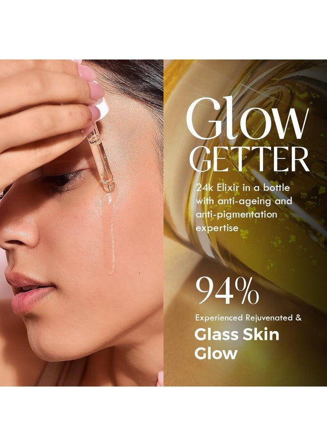 AULI LIFESTYLE Auli 24K Gold Flakes With Pure Rosehip Facial Oil For Normal To Dry Skin Types | Prevents Aging And Hydrates Skin | Glowing And Radiant Skin | Facial Oil For Men And Women | Omg - 30Ml - Image 4