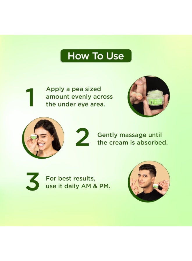 Bella Vita Organic EyeLift Hydrating Natural Under Eye Cream Gel for Dark Circles, Puffy Eyes, Wrinkles & Removal of Fine Lines for Women & Men, 20 gm - Image 4