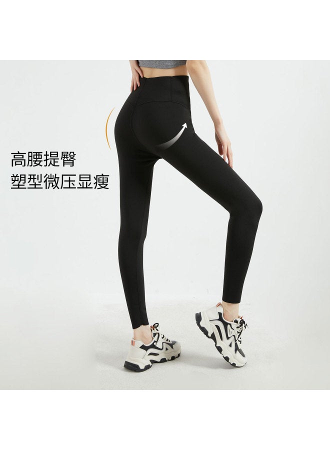 pincai High-Waisted Thickened Barbie Pants, No Visible Panty Line, Basic Versatile Warm Stretchy Comfortable Base Layer Leggings For Autumn And Winter - Image 3