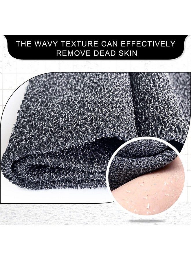 MIG4U MIG4U Exfoliating Back Scrubber for Shower for Men & Women, Bath Body Scrub Strap with Handles, Long Strecthy Towel Wash Exfoliator Deep Clean Dead Skin - Image 2