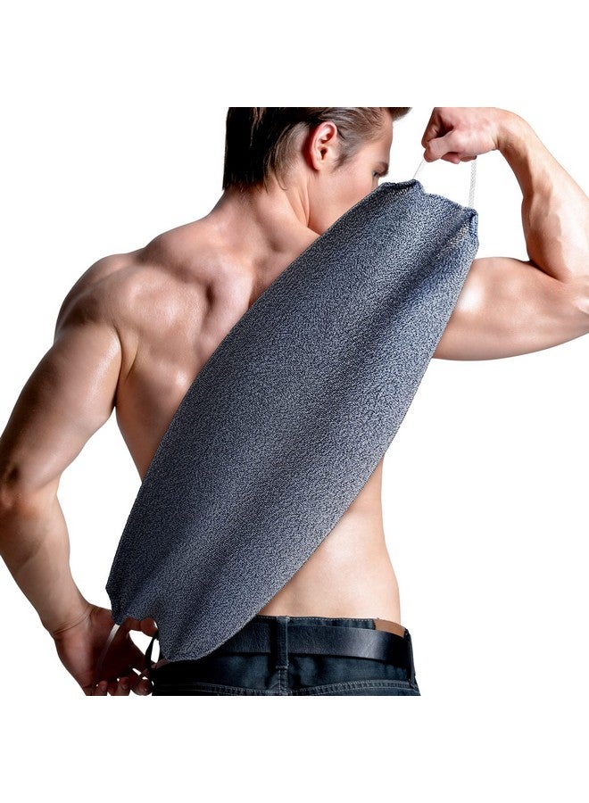 MIG4U MIG4U Exfoliating Back Scrubber for Shower for Men & Women, Bath Body Scrub Strap with Handles, Long Strecthy Towel Wash Exfoliator Deep Clean Dead Skin - Image 1