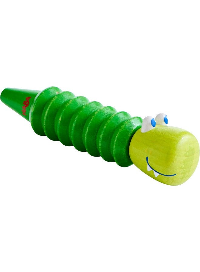 HABA Crocodile Slide Whistle - Wooden Musical Instrument For Ages 2+ - Image 1