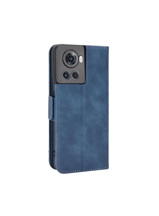 اس-توب جراب لهاتف OnePlus Ace 5G / 10R مصنوع من الجلد وملمس جلد العجل وفتحات للبطاقات - Image 4