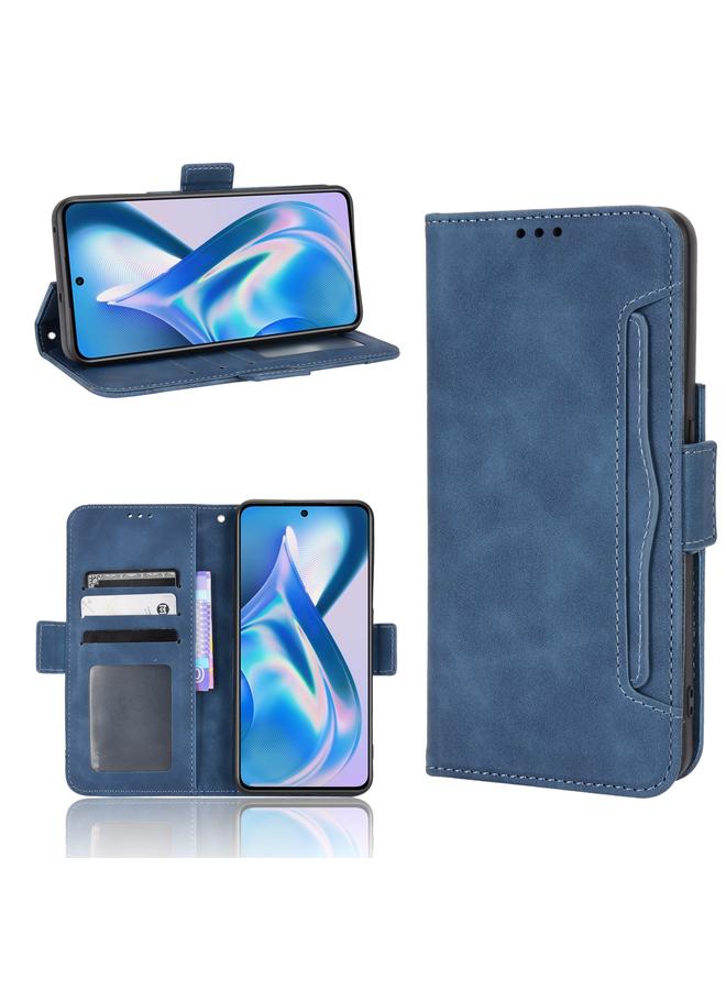 اس-توب جراب لهاتف OnePlus Ace 5G / 10R مصنوع من الجلد وملمس جلد العجل وفتحات للبطاقات - Image 1