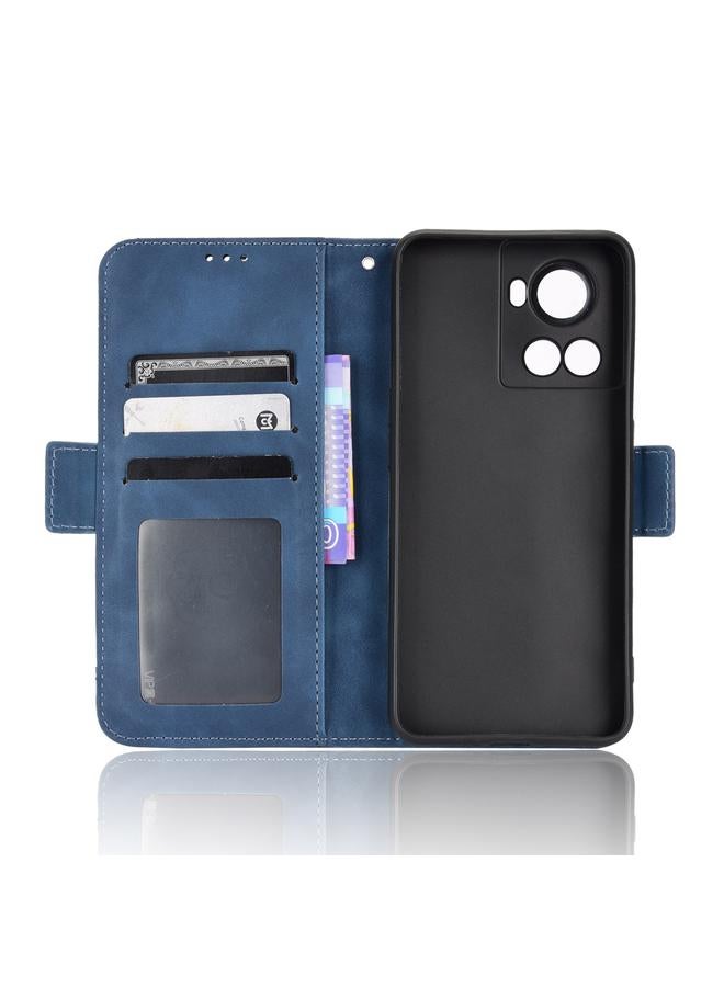 اس-توب جراب لهاتف OnePlus Ace 5G / 10R مصنوع من الجلد وملمس جلد العجل وفتحات للبطاقات - Image 5