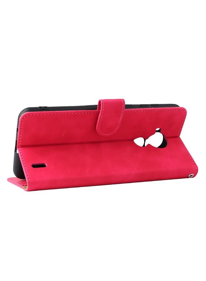 اس-توب جراب لهاتف Nokia C30 بلون سادة مع إبزيم مغناطيسي وغطاء جلدي من جلد العجل قابل للطي أفقيًا مع حامل وفتحات للبطاقات ومحفظة - Image 5