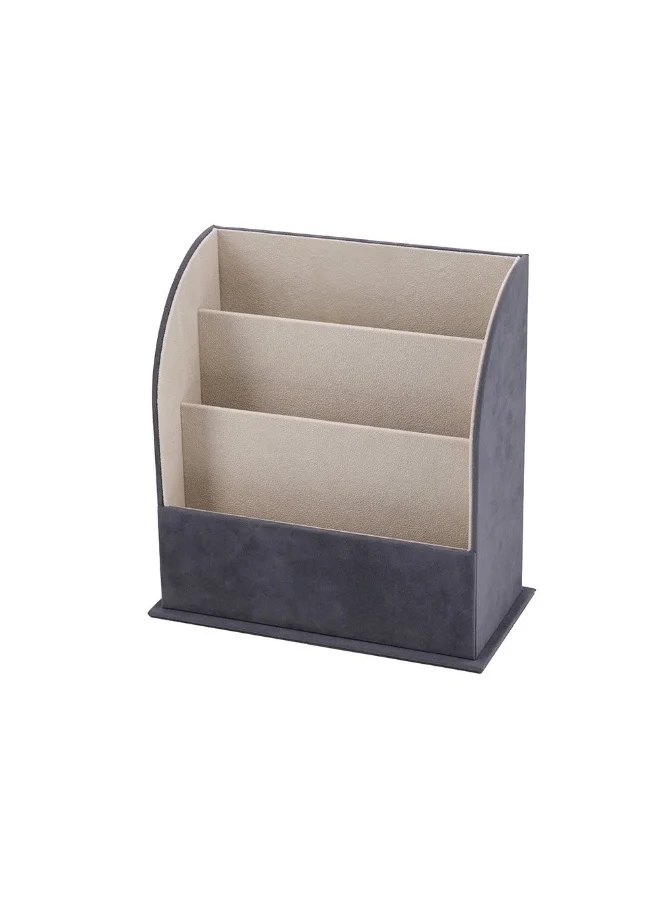 DANUBE HOME Danube Home Elsa Velvet Jewelry Organizer - 25.6X13X26.5Cm Grey Stylish Jewelry Storage Box For Rings, Necklaces, Earrings & Bracelets Perfect For Travel & Home Use| Decorative Home Accessories
