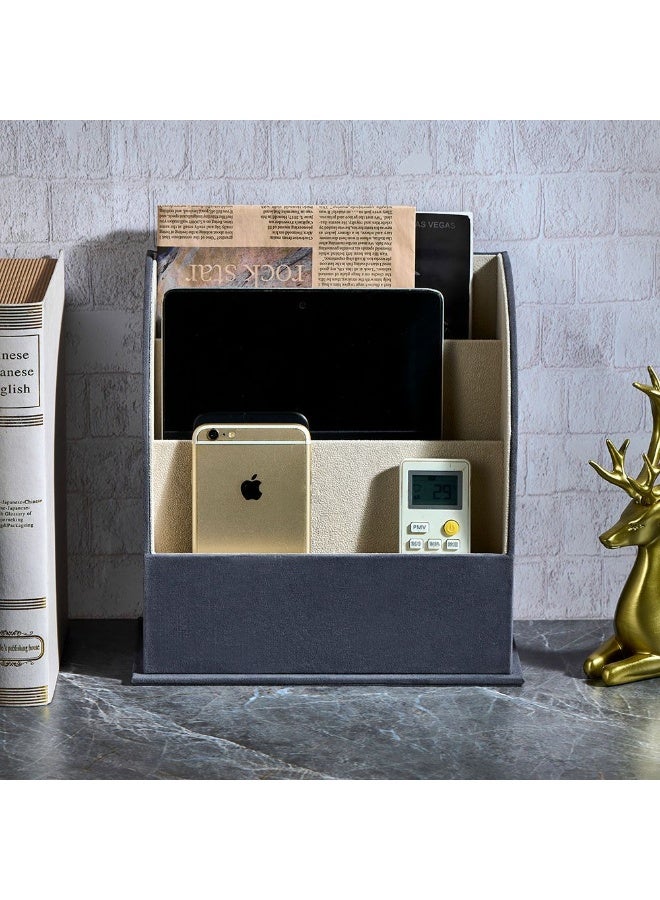 Danube Home Elsa Velvet Jewelry Organizer - 25.6X13X26.5Cm Grey Stylish Jewelry Storage Box For Rings, Necklaces, Earrings & Bracelets Perfect For Travel & Home Use| Decorative Home Accessories - Image 1