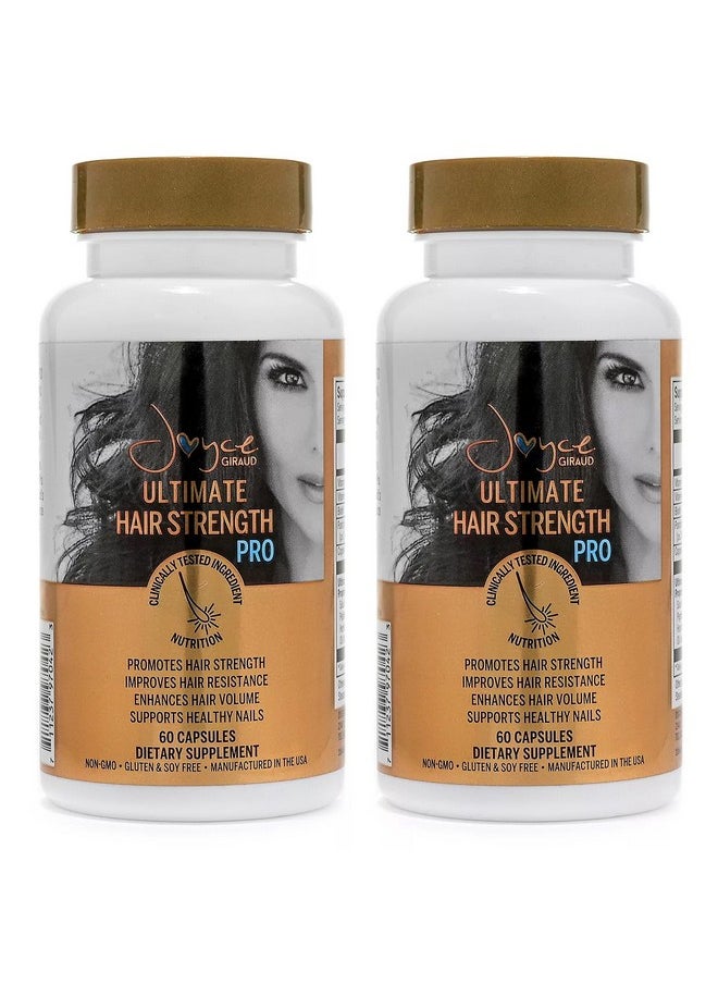 Miracle Elixir Collection Joyce Giraud Ultimate Hair Strength Supplements, 60-Day Supply, Scientifically Formulated To Reduce Hair Loss, 120 Capsules  - Image 1