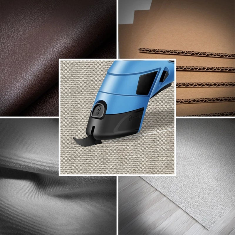 Multipurpose Rechargeable Electric Scissors Wireless 3.6V Battery Cutter Cloth Carpet PVC Leather Cutting Tools Cordless Sewing Shear Double - Image 5